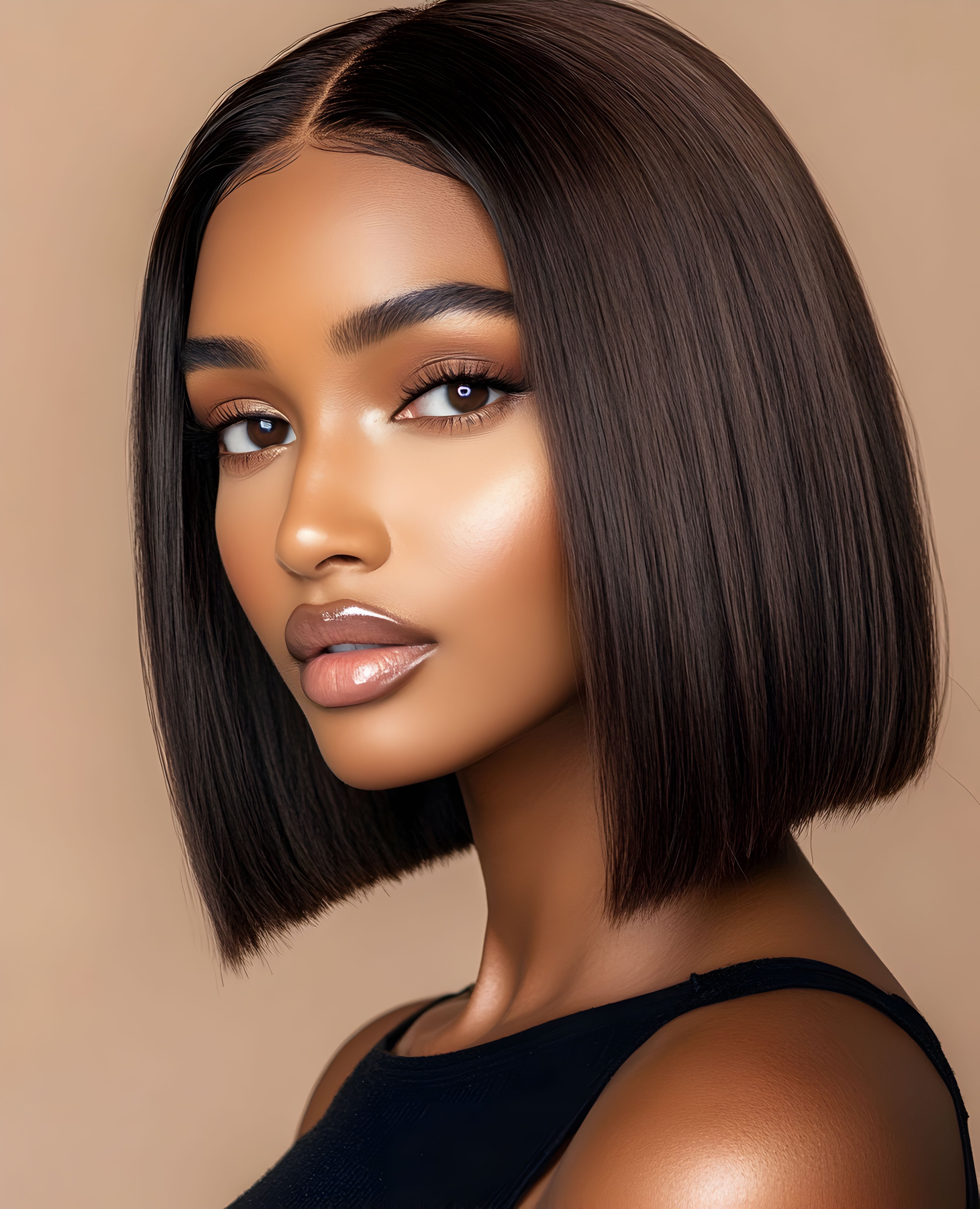 Straight HD Lace Bob Wig: